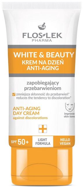 Dienas sejas krēms Floslek Pharma White & Beauty, 50 ml, SPF 50+