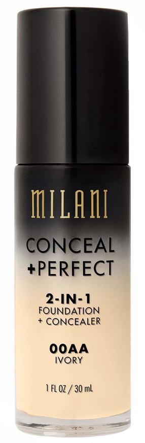 Skystas makiažo pagrindas Milani Conceal + Perfect, 00aa ivory, 30 ml