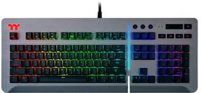 Vadu spēļu tastatūra Thermaltake Level 20 RGB Level 20 RGB Cherry MX Blue, EN, sudraba krās.