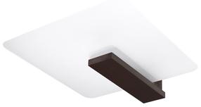 Lampa griesti Sollux Lappo SL.1097, E27, 2 x 60 W, balta krās. / tumši brūna krās.