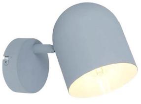 Šviestuvas sieninis Candellux Azuro 91-63205, E27, 1 x 40 W, pilka sp. / pilka sp.