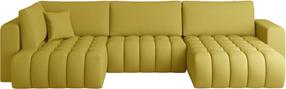 Kampinė sofa Bonito Savoi 45, geltona sp., dešininė, 170 x 340 cm x 92 cm
