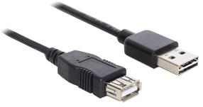 Juhe Delock USB to USB USB 2.0 A male, USB 2.0 A female, 1 m, must v.