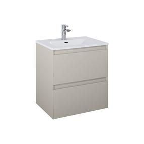 Vonios spintelė po praustuvu Elita Split 60 2DR, fume matt sp., 45.8 cm x 60 cm x 63.5 cm