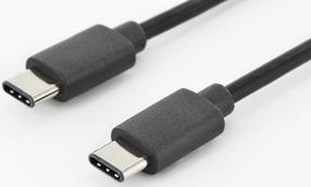 Vads Assmann USB Type-C AK-300138-018-S USB, USB, 1.8 m, melna krās.