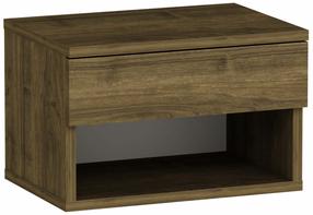 Naktsskapītis Kalune Design Ribes, valriekstu krās., 29 cm x 44.6 cm x 31.6 cm
