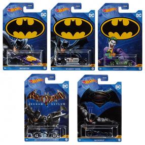Игрушечная машина Mattel Hot Wheels Batman HDG89, 1:64, (цвет/дизайн выбирается случайным образом)