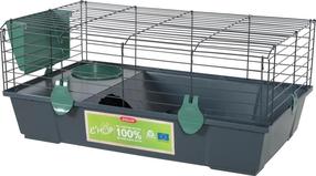 Клеткa для грызунов Zolux Ehop, 82 см x 54 см x 34 см, зеленый цв./графитовый цв.