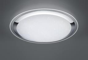 Šviestuvas plafonas Trio Miko 675610106, LED, 3000 - 5500 °K, 1 x 95 W, balta sp. / sidabro sp.