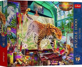 Пазл Trefl Tea Time: Leopards, 68 см x 48 см, 1000 шт.