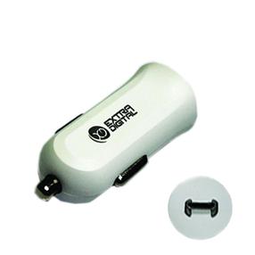 Automobilinis įkroviklis Extra Digital Car Charger, USB Type C, balta sp.
