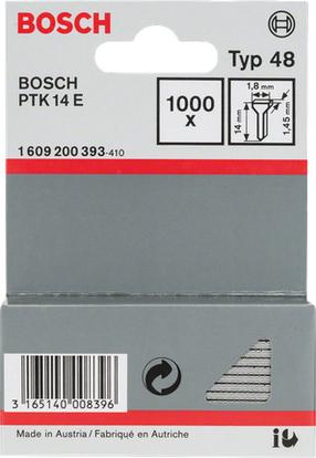 Гвозди строительные Bosch, 14 мм x 1.8 мм, 1000 шт.