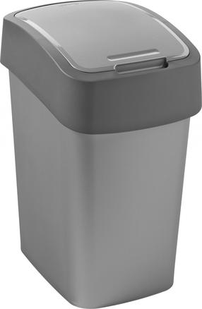 Atkritumu tvertne Curver 186157, sudraba krās./pelēka krās., 25 l, 47 cm x 34 cm