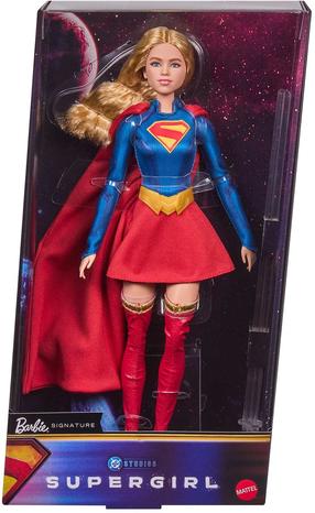 Кукла Mattel Barbie Signature DC Studios Supergirl JJY04, 30 см, синий цв.