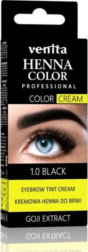 Antakių dažymo rinkinys Venita Henna Color Professtional, 30.0 g, juoda sp. 1