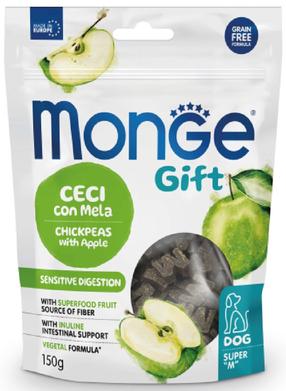 Лакомство для собак Monge Gift Super M Sensitive Digestion Chickpeas With Apple, свинина, 0.15 кг
