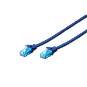 Провод Digitus CAT 5e UTP RJ-45 8P8C, RJ-45 8P8C, 1 м, синий цв.