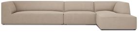 Угловой диван Micadoni Home Ruby 5 Seats, светло-коричневый цв., правый, 366 x 180 см x 69 см