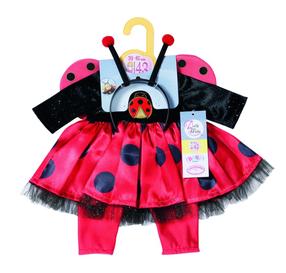 Комплект одежды для куклы Zapf Creation Baby born Ladybug, черный цв./красный цв.