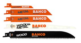 Пильное полотно для сабельной пилы Bahco Sandflex Bi-metal Sawblades Set, металл, 1 мм, 5 шт.