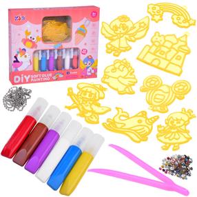 Kūrybos rinkinys, raktų pakabukas DIY Soft Glue, įvairių spalvų