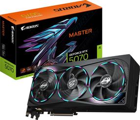 Vaizdo plokštė Gigabyte GeForce RTX 5070 AORUS MASTER, 12 GB, GDDR7