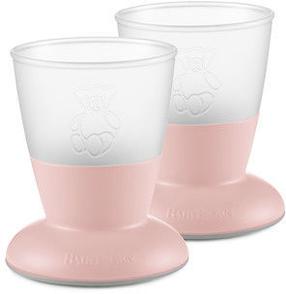 Bērnu krūzīte BabyBjorn Baby Cup, 8 mēn., polipropilēns (pp), powder pink krās.