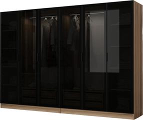 Riidekapp Kalune Design Kale 7651, pruun v./must v., 270 cm x 52 cm x 210 cm