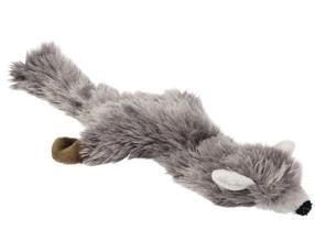Rotaļlieta sunim, plīša manta Karlie Fox 521345, 52 cm, pelēka krās.