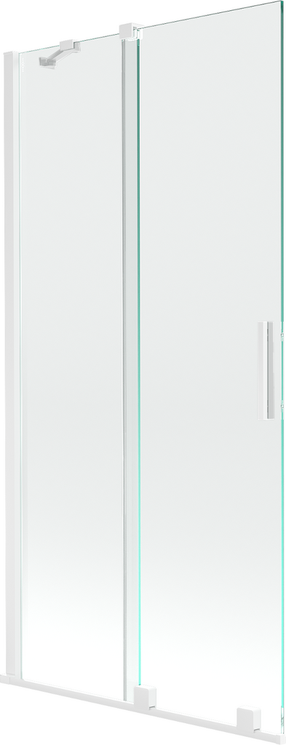 Vonios sienelė Mexen Velar II, 90 cm x 150 cm, balta sp./grūdintas