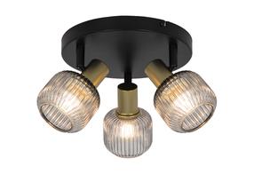 Šviestuvas nukreipiamasis Domoletti Shadow R5021009A-3R, E14, 3 x 25 W, tamsiai pilka sp. / juoda sp.