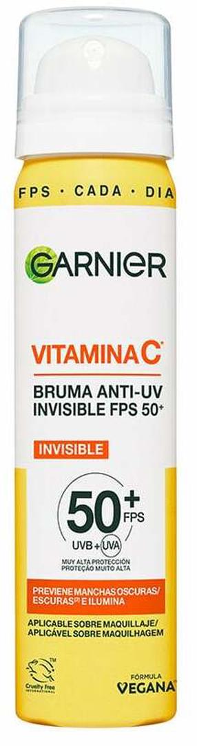 Спрей для ухода за загаром для лица Garnier Vitamin C Invisible Anti-UV SPF50+, 75 мл