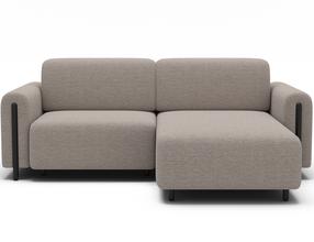 Modulinė sofa Acossta, smėlio sp., kairinė, 154 x 244 cm x 95 cm
