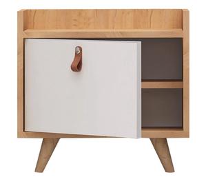 Naktsskapītis Kalune Design Dopo 811MDD3419, ozola krās./balts krās., 55 cm x 50 cm x 40 cm