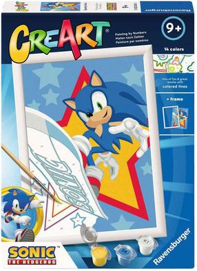 Tapymas pagal skaičius Ravensburger CreArt Speedy Sonic