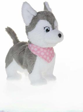 Игрушечное животное собака Tm Toys Luna, белый/серый