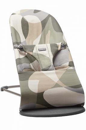 Mazuļu šūpuļkrēsls BabyBjorn Bliss Cotton, zaļa krās.