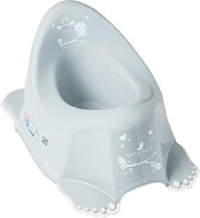 Детский горшок Tega Owl, пластик, серый цв., 25.5 см x 36 см x 27 см