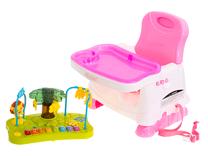 Interaktyvus žaislas Health Care Booster Seat 3in1, 33 cm, balta sp./rožinė sp.