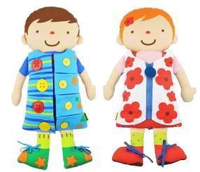 Medžiaginė lėlė K's Kids Training2s 2in1 Dress Up, 55 cm, įvairių spalvų
