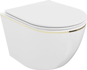 Kahjustatud pakendiga toode. WC-pott, seinapealne Mexen Lena Rimless, kaanega, 360 mm x 480 mm