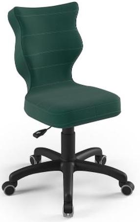 Vaikiška darbo kėdė Petit VT05 Size 3, 30 x 55 x 71.5 - 77.5 cm, juoda sp./žalia sp.