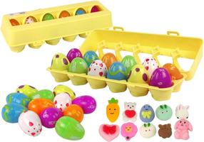Figūrėlių rinkinys, kiaušinių rinkinys Squishy Easter, 12 vnt.
