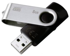 USB mälupulk Goodram Twister UTS2, must v., 8 GB