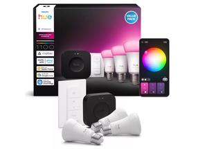 Viedā spuldze Philips Hue Starter LED, 4000 °K, E27, 8.1 W, 1000 - 20000 lm, 3 gab.