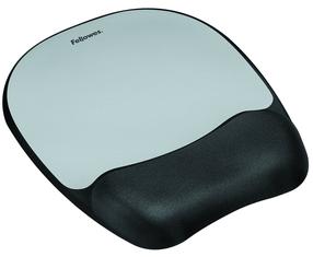 Коврик для мыши Fellowes, 20.2 см x 23.5 см x 2.54 см, черный цв./серый цв.
