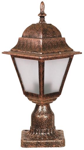 Pastatomas lauko šviestuvas Opviq BSU-68179-BKR-K, 60W, E27, IP65, ruda sp., 18 cm x 40 cm