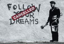 Fototapetas Artgeist Dreams Cancelled (Banksy) XLNEW011432, 175 cm x 175 cm