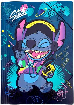 Mapes ar gumiju Disney Stitch Blue, A3 Daudzkrāsaina