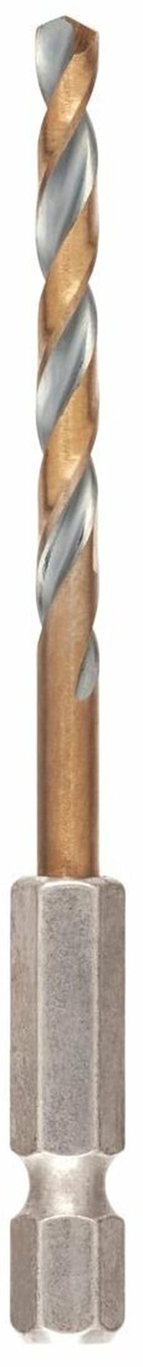 Metallist puur Dewalt, metall, hss, hex 1/4, 4 mm x 8 cm